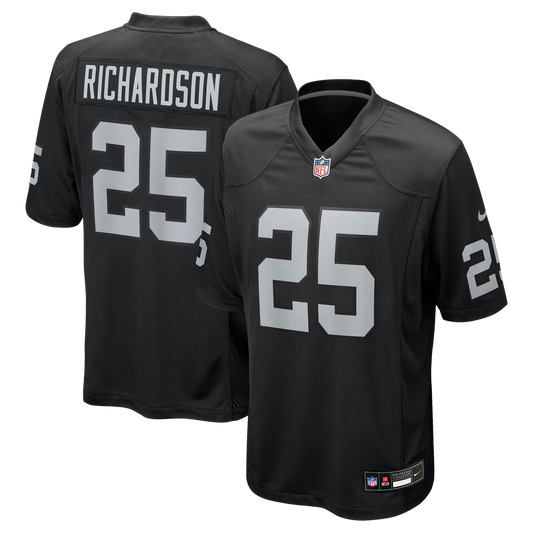 Decamerion Richardson Las Vegas Raiders Nike Black Team Game Jersey
