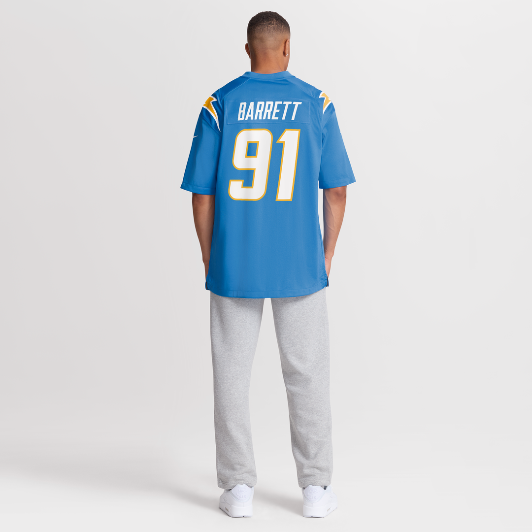 Nick Barrett Los Angeles Chargers Nike Powder Blue Team Game Jersey