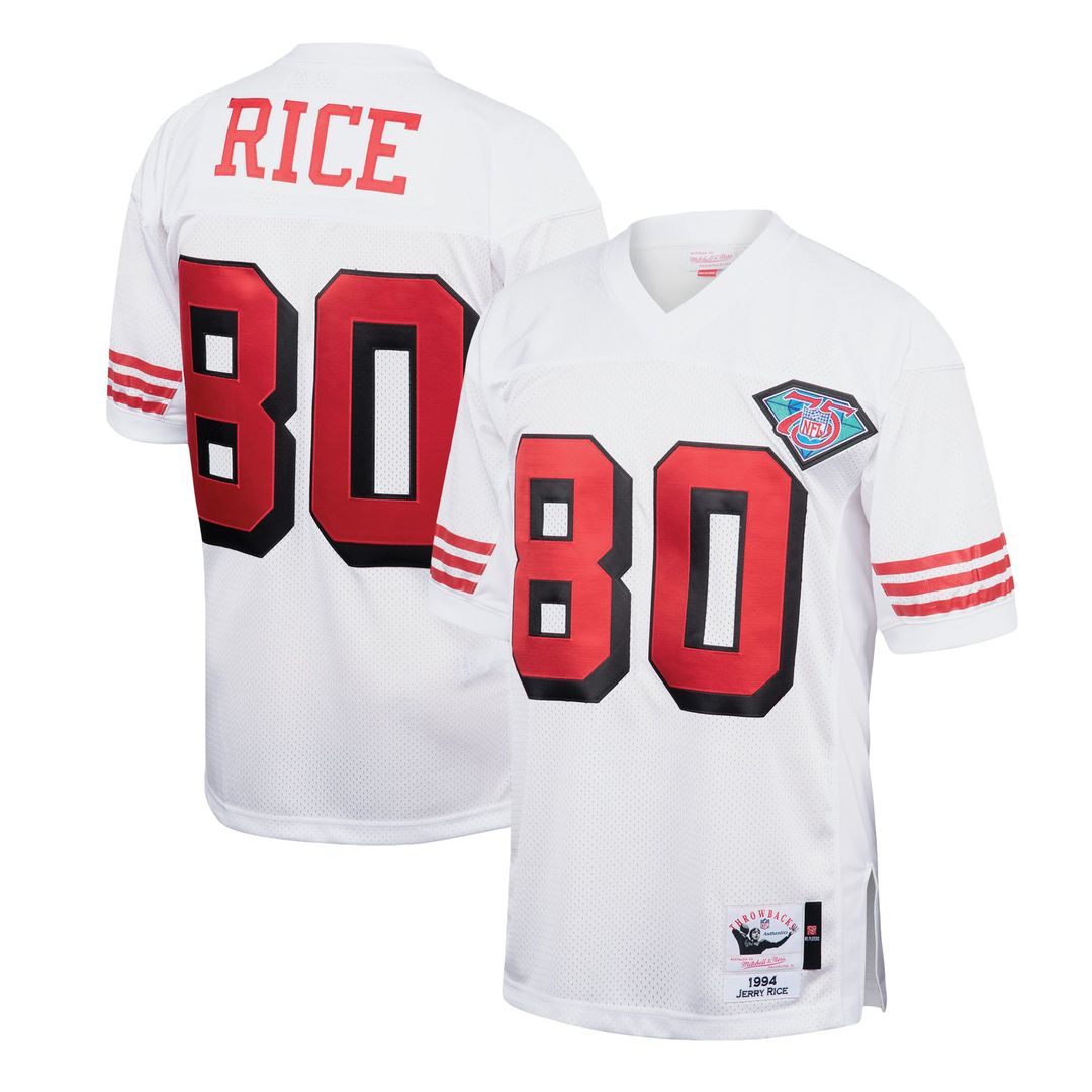 Jerry Rice San Francisco 49ers 1994 Mitchell & Ness Scarlet Authentic Throwback Retired Player Jersey