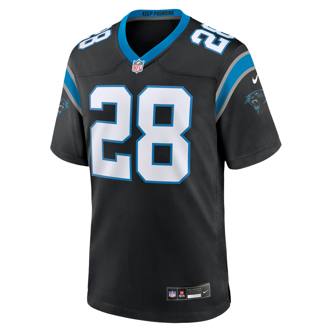 AJ Dillon Carolina Panthers Nike Black Team Game Jersey