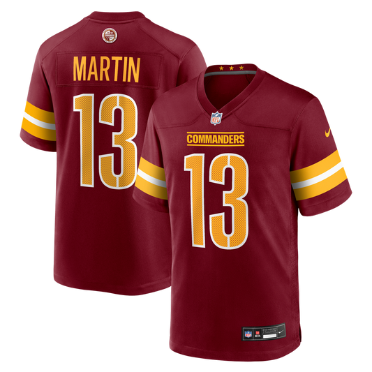 Tay Martin Washington Commanders Nike Burgundy Team Game Jersey
