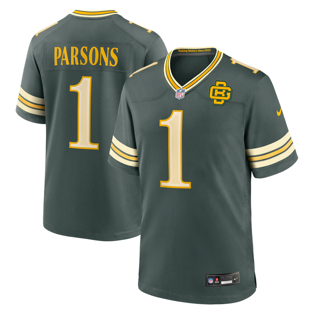 Micah Parsons Green Bay Packers Nike Green 2026 Rivalries Collection Game Jersey