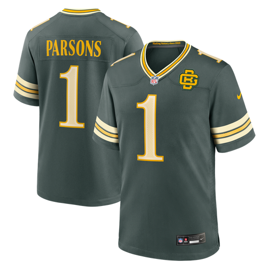 Micah Parsons Green Bay Packers Nike Green 2026 Rivalries Collection Game Jersey