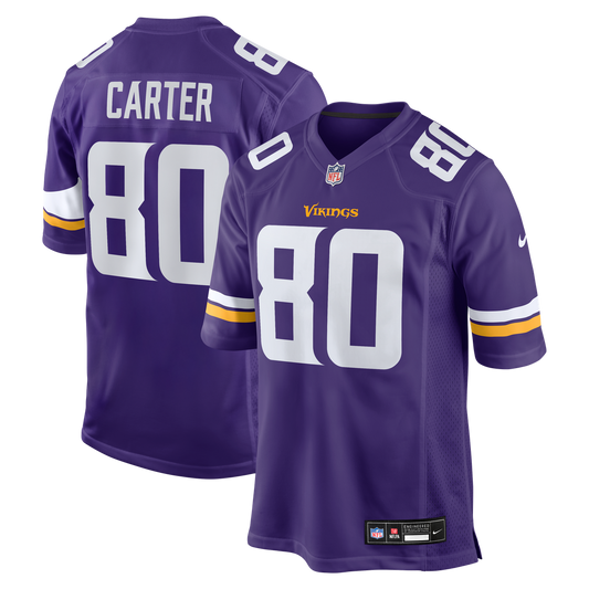 Cris Carter Minnesota Vikings Nike Purple Game Retired Player Jersey