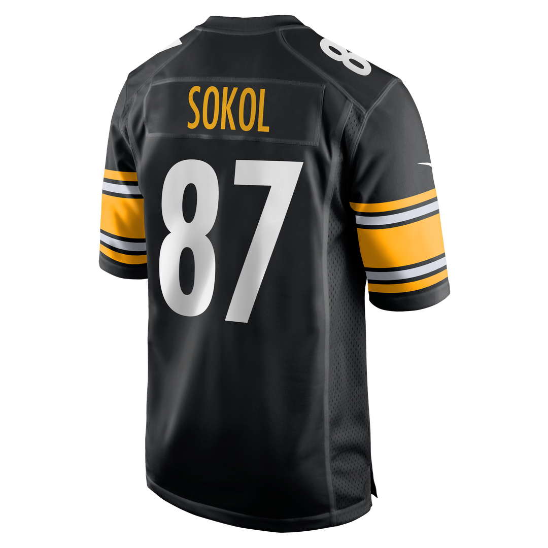 Matt Sokol Pittsburgh Steelers Nike Black Team Game Jersey