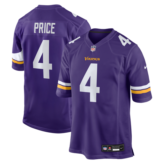 Myles Price Minnesota Vikings Nike Purple Team Game Jersey