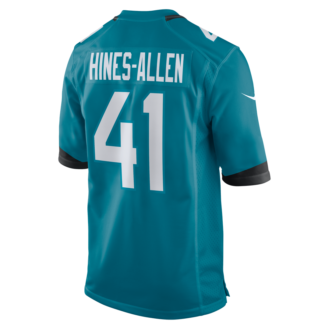 Josh Hines-Allen Jacksonville Jaguars Nike Teal Player Game Jersey