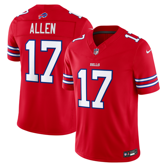 Josh Allen Buffalo Bills Nike Red Alternate Vapor F.U.S.E. Stitched Limited Jersey
