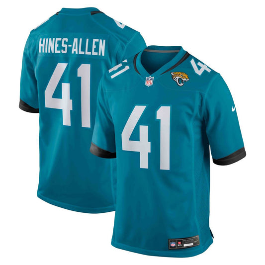 Josh Hines-Allen Jacksonville Jaguars Nike Teal Player Game Jersey
