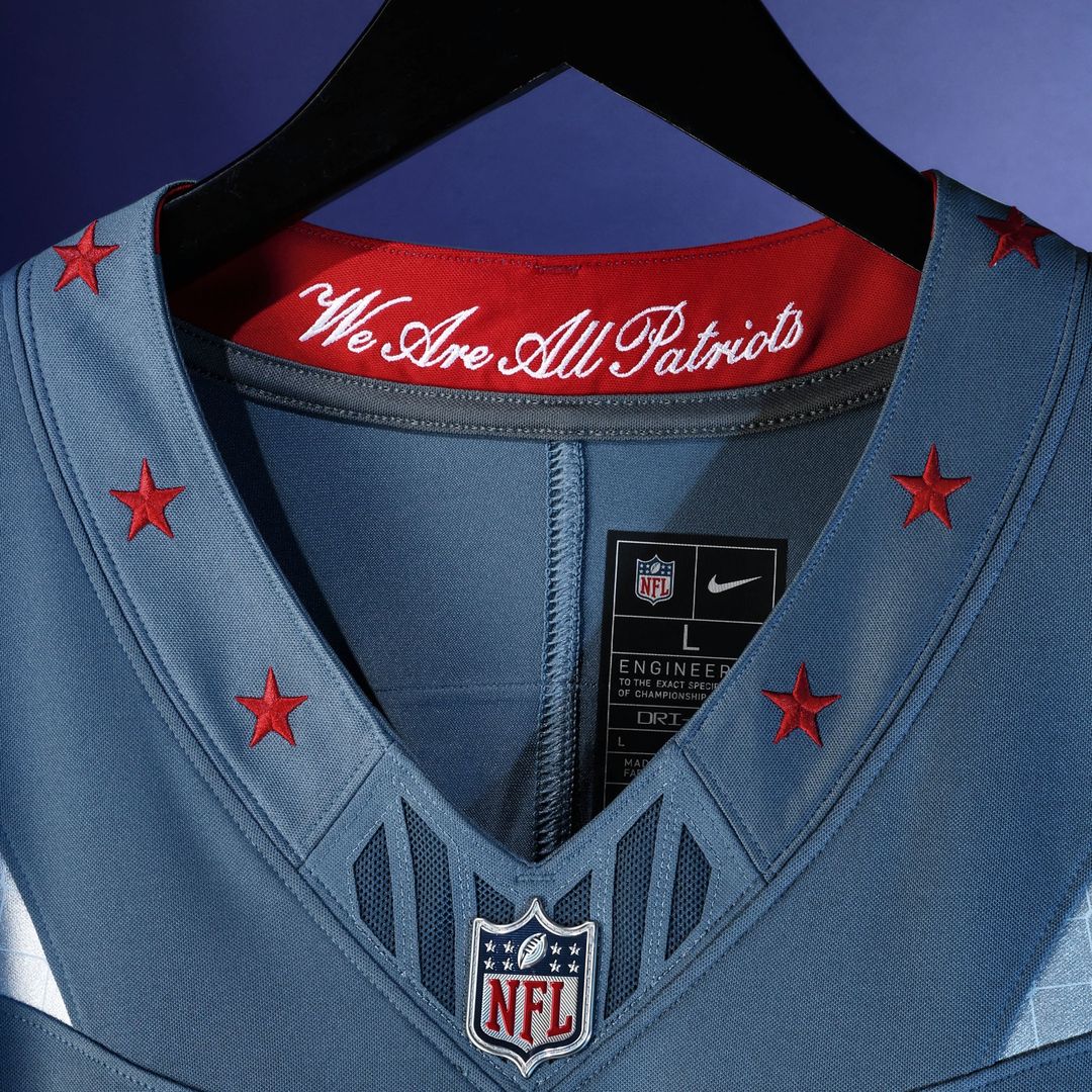 Drake Maye New England Patriots Nike Blue Rivalries Collection Stitched Limited Jersey