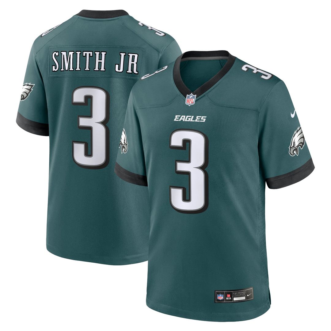 Nolan Smith Philadelphia Eagles Nike Midnight Green Team Game Jersey