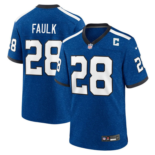 Marshall Faulk Indianapolis Colts Nike Blue Retired Player Alternate Game Jersey