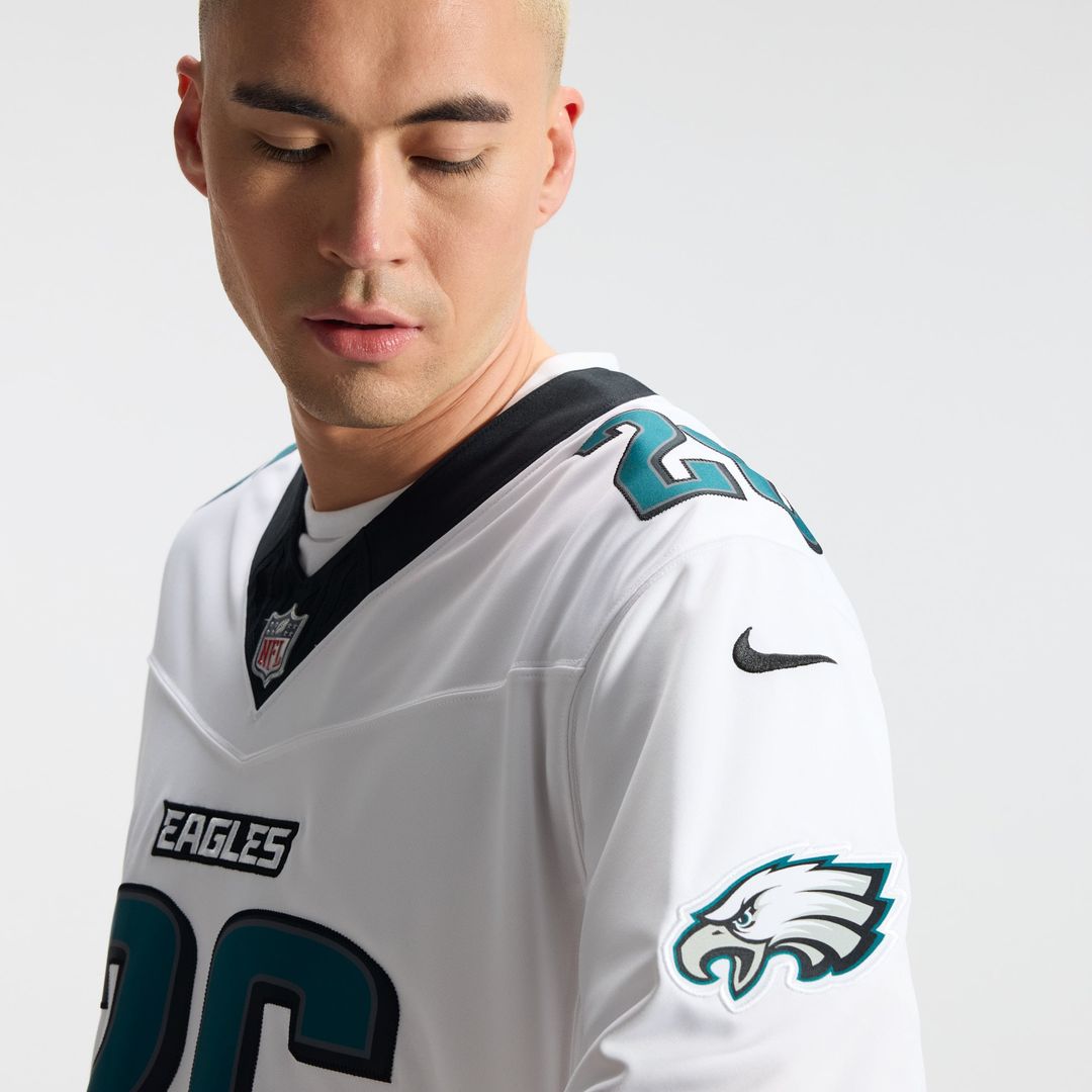 Saquon Barkley Philadelphia Eagles Nike White Vapor F.U.S.E. Stitched Limited Jersey
