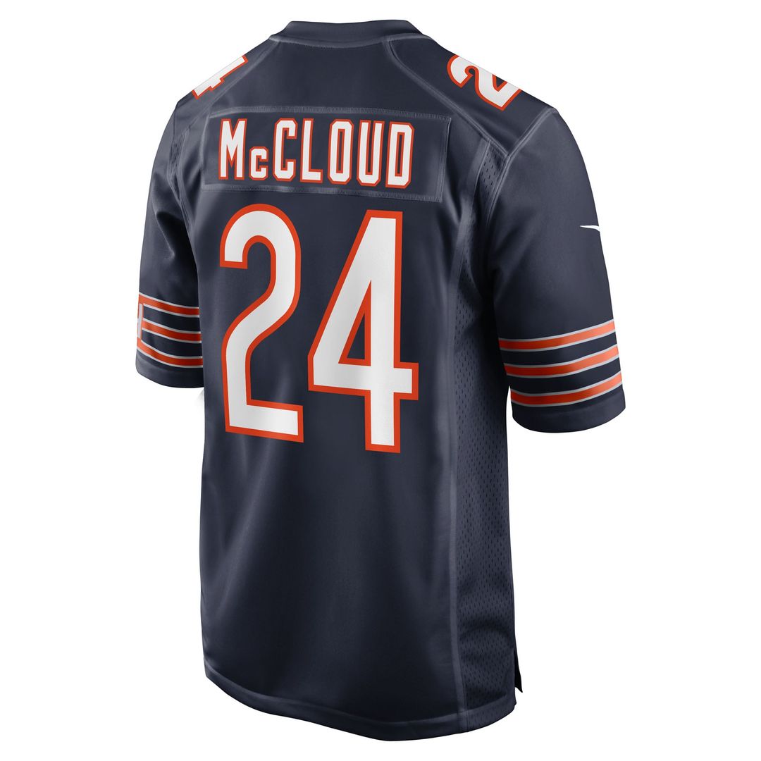 Nick McCloud Chicago Bears Nike Navy Team Game Jersey