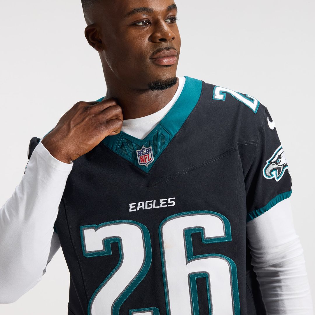 Saquon Barkley Philadelphia Eagles Nike Black Alternate Vapor F.U.S.E. Elite Jersey
