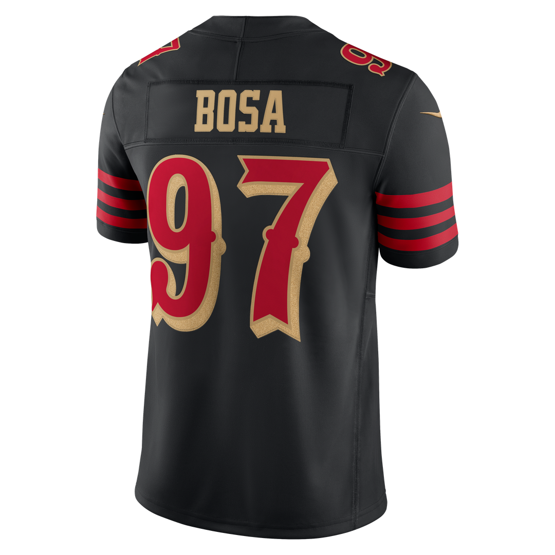 Nick Bosa San Francisco 49ers Nike Black Rivalries Collection Stitched Limited Jersey