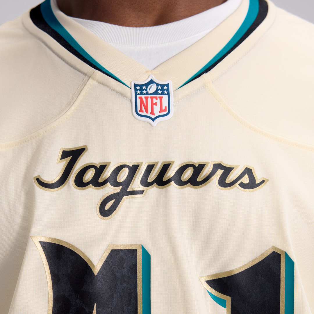 Josh Hines-Allen Jacksonville Jaguars Nike Natural 2026 Rivalries Collection Game Jersey