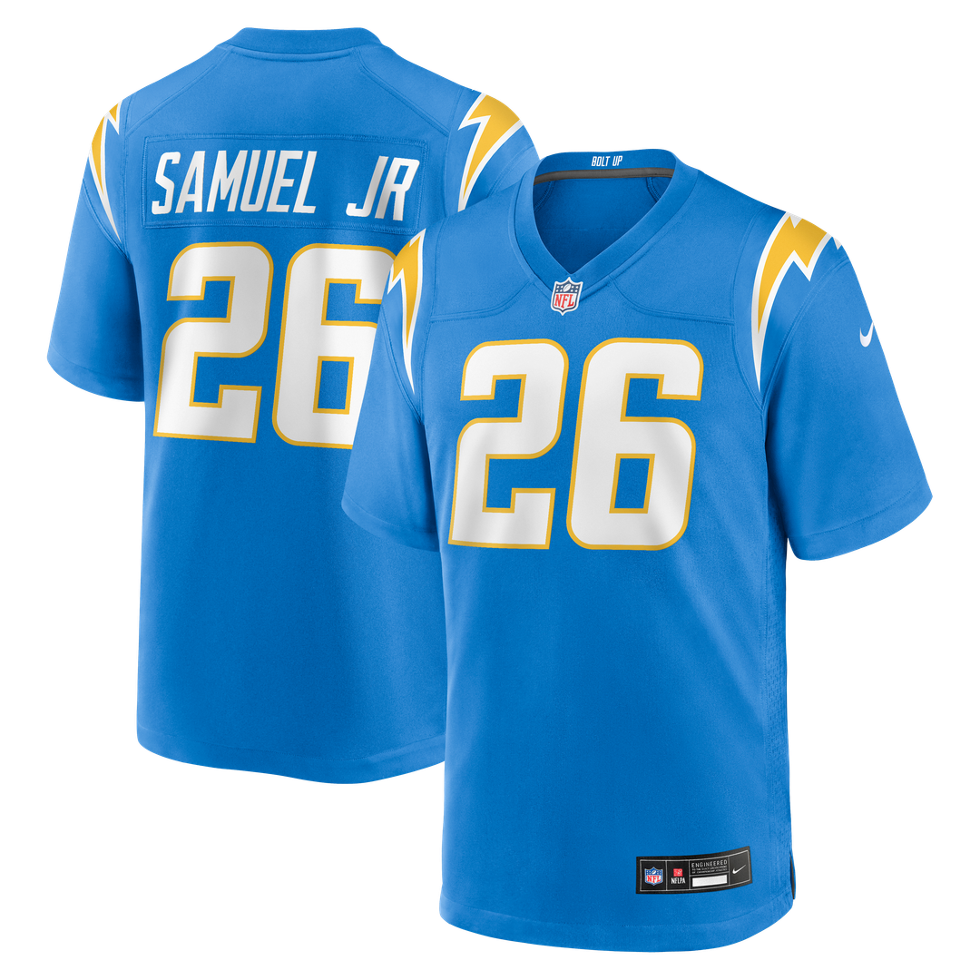 Asante Samuel Jr. Los Angeles Chargers Nike Powder Blue Game Player Jersey