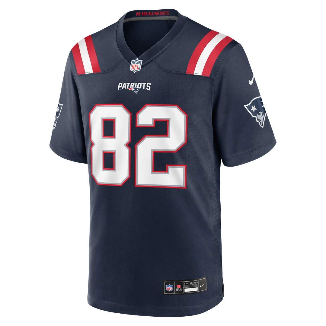 Eli Raridon New England Patriots Nike Navy Team Game Jersey