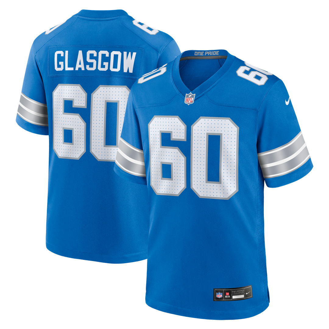 Graham Glasgow Detroit Lions Nike Blue Team Game Jersey