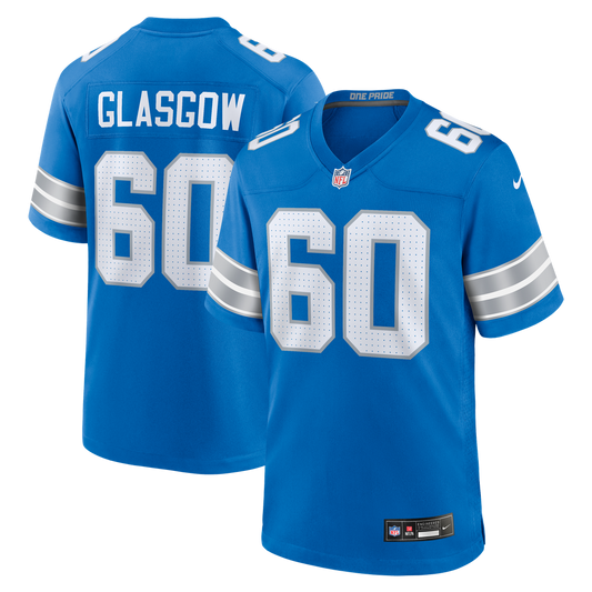 Graham Glasgow Detroit Lions Nike Blue Team Game Jersey