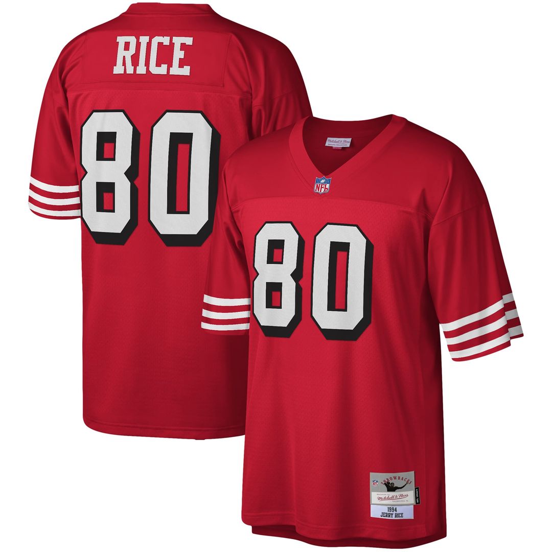 Jerry Rice San Francisco 49ers Mitchell & Ness Scarlet Legacy Replica Jersey