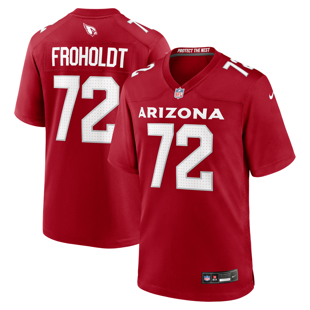Hjalte Froholdt Arizona Cardinals Nike Cardinal Team Game Jersey