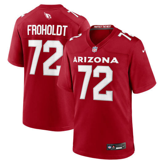 Hjalte Froholdt Arizona Cardinals Nike Cardinal Team Game Jersey