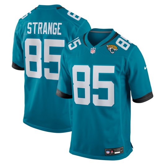Brenton Strange Jacksonville Jaguars Nike Teal Team Game Jersey