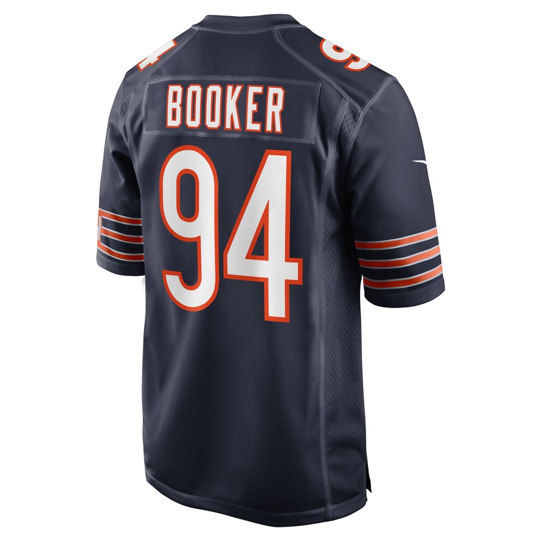Austin Booker Chicago Bears Nike Navy Game Jersey