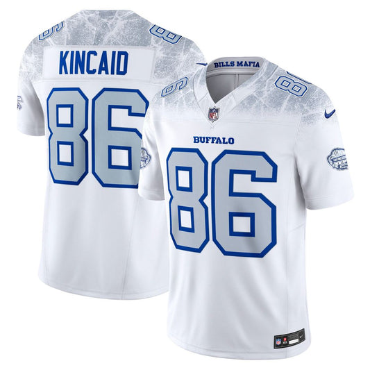 Dalton Kincaid Buffalo Bills Nike White Rivalries Collection Stitched Limited Jersey