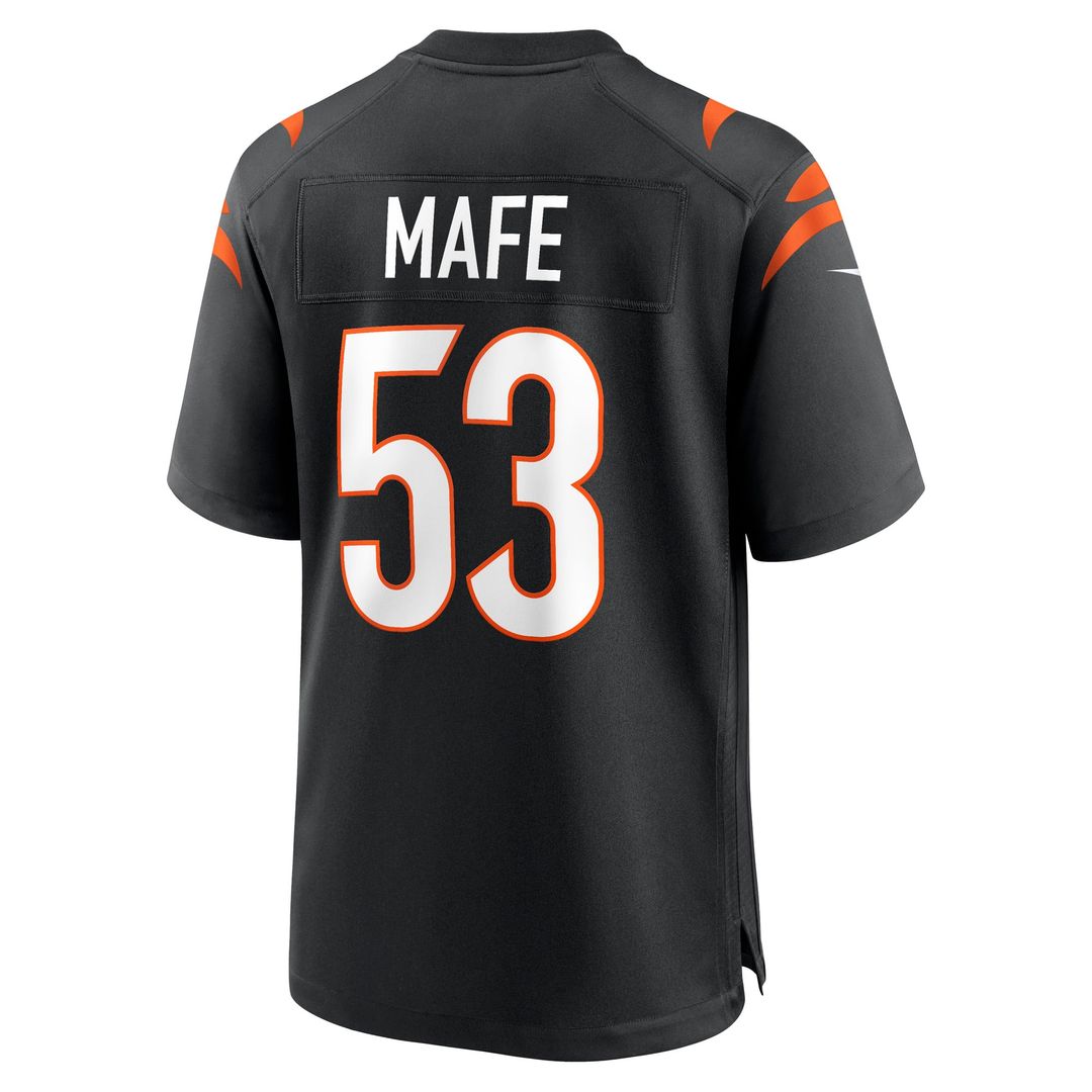 Boye Mafe Cincinnati Bengals Nike Black Team Game Jersey