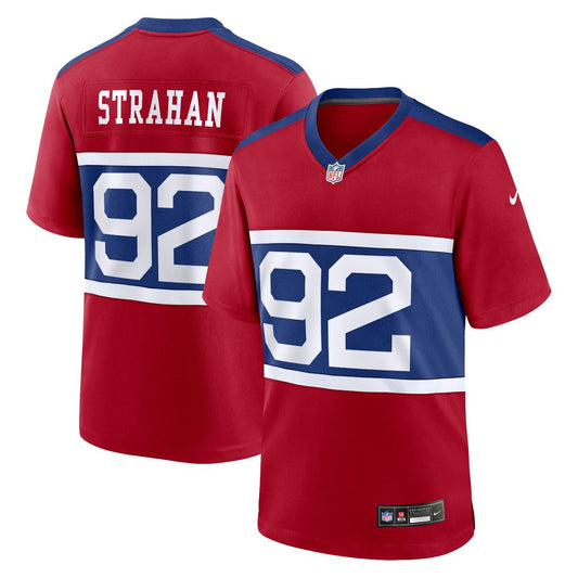 Michael Strahan New York Giants Nike Century Red Alternate Retired Player Game Jersey