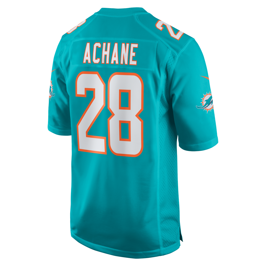 De’Von Achane Miami Dolphins Nike Aqua Player Game Jersey