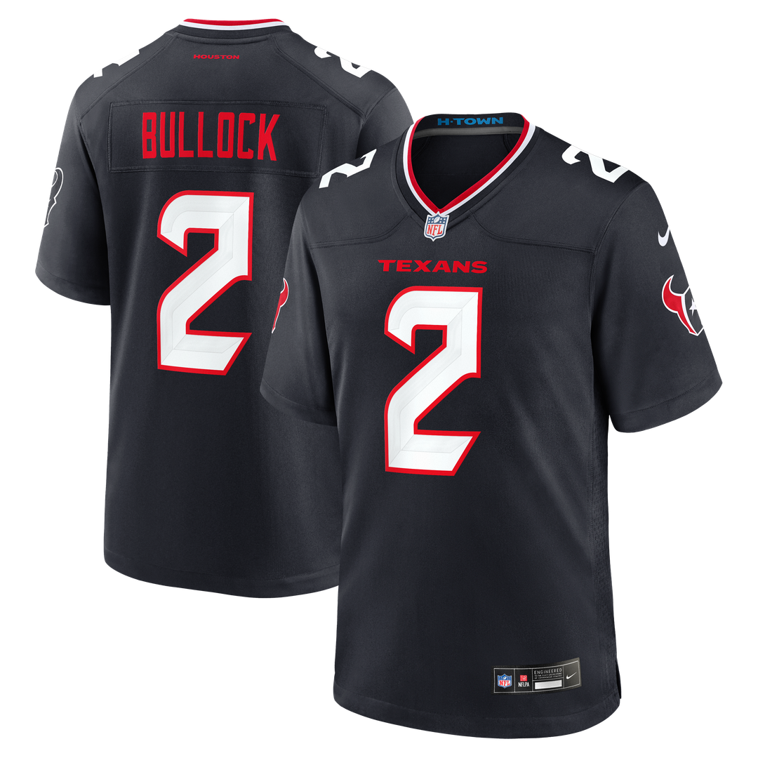 Calen Bullock Houston Texans Nike Navy Team Game Jersey