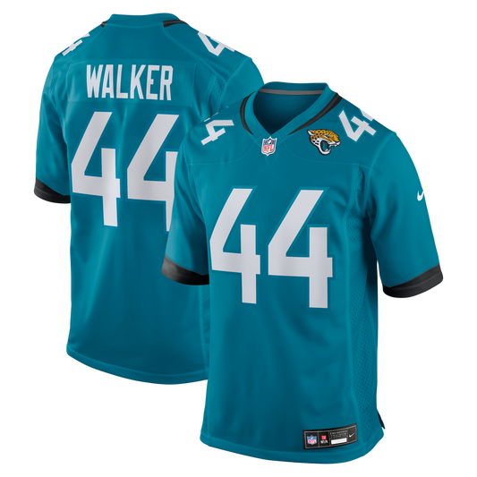 Travon Walker Jacksonville Jaguars Nike Teal Player Game Jersey