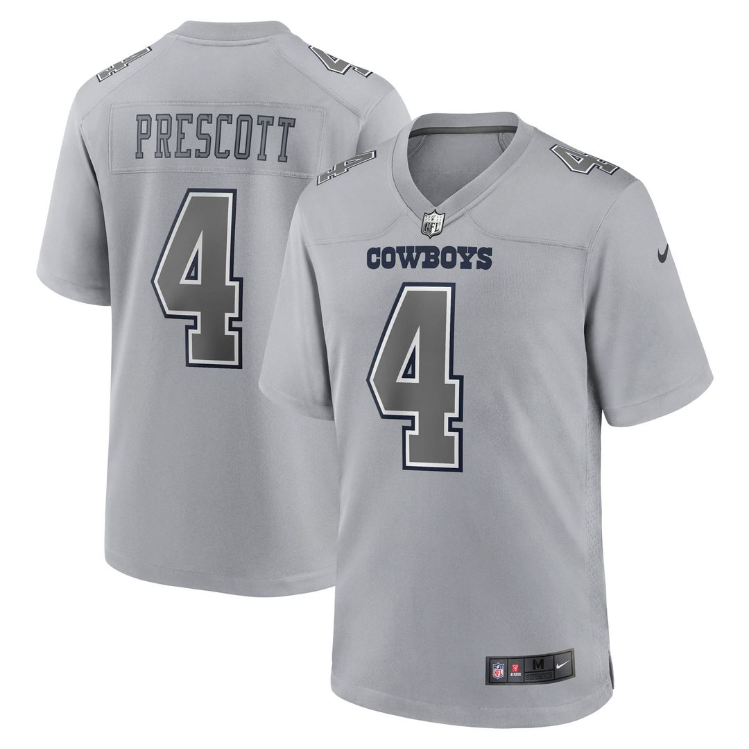 Dak Prescott Dallas Cowboys Nike Gray Atmosphere Fashion Game Jersey