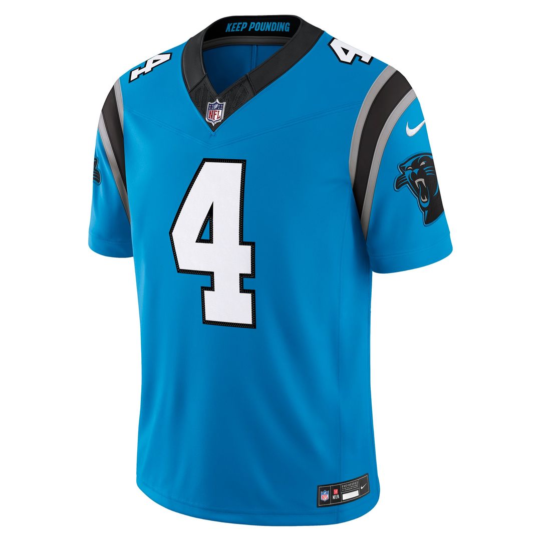Tetairoa McMillan Carolina Panthers Nike Blue Alternate Vapor F.U.S.E. Stitched Limited Jersey