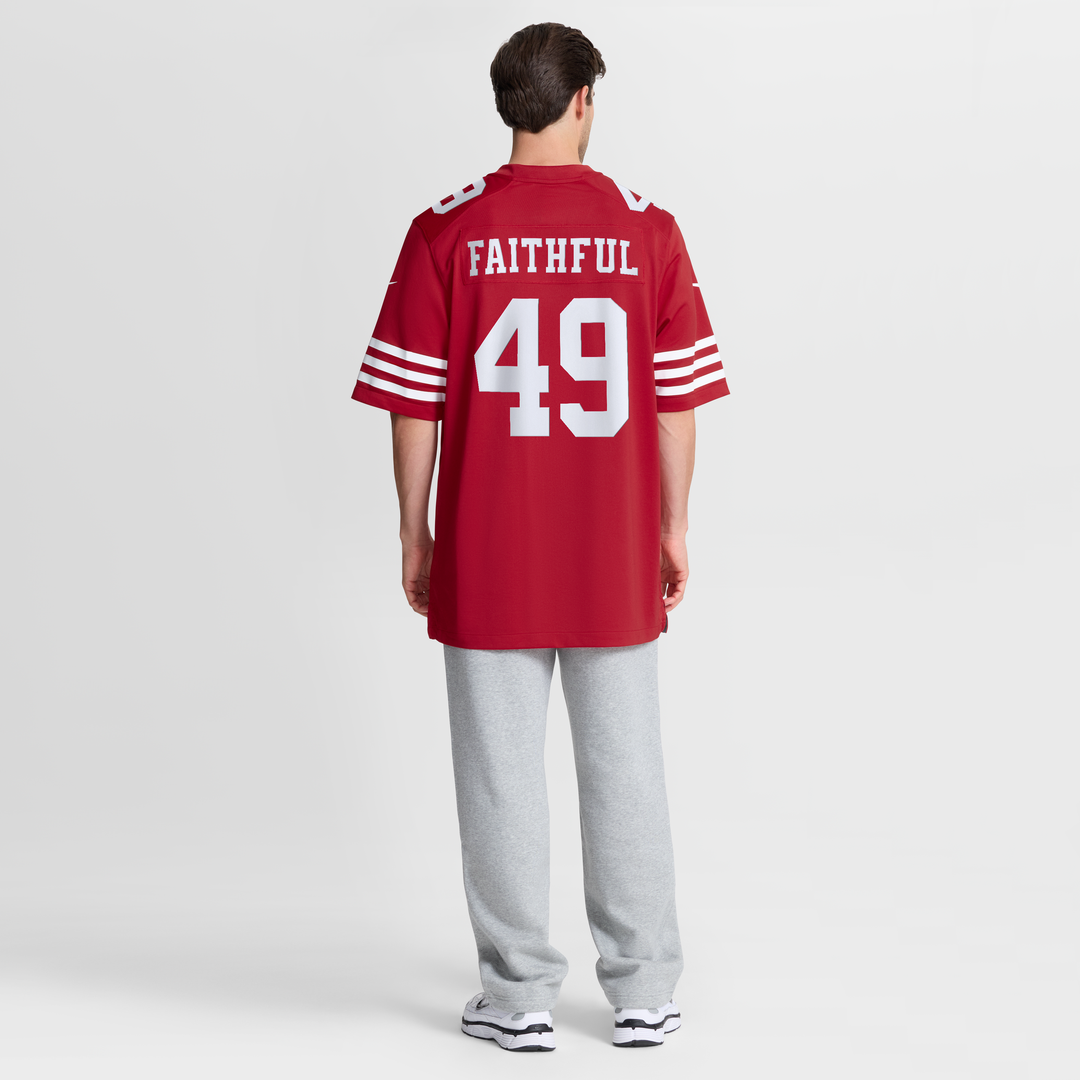 The Faithful San Francisco 49ers Nike Scarlet 80th Anniversary Game Jersey