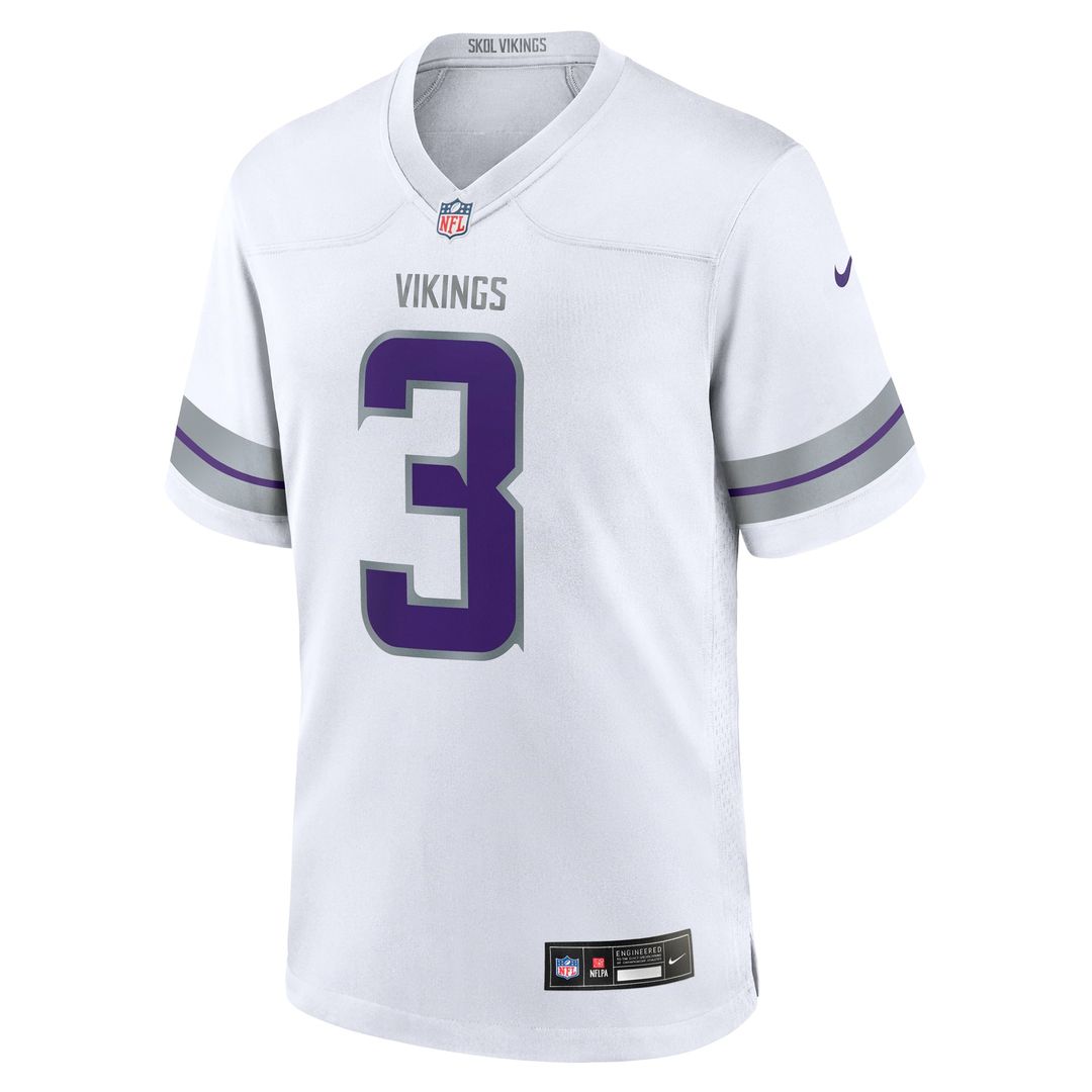Jordan Addison Minnesota Vikings Nike White Alternate Game Player Jersey