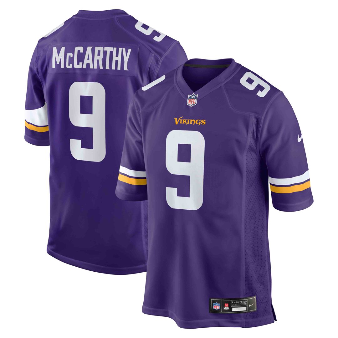 J.J. McCarthy Minnesota Vikings Nike White Alternate Game Player Jersey
