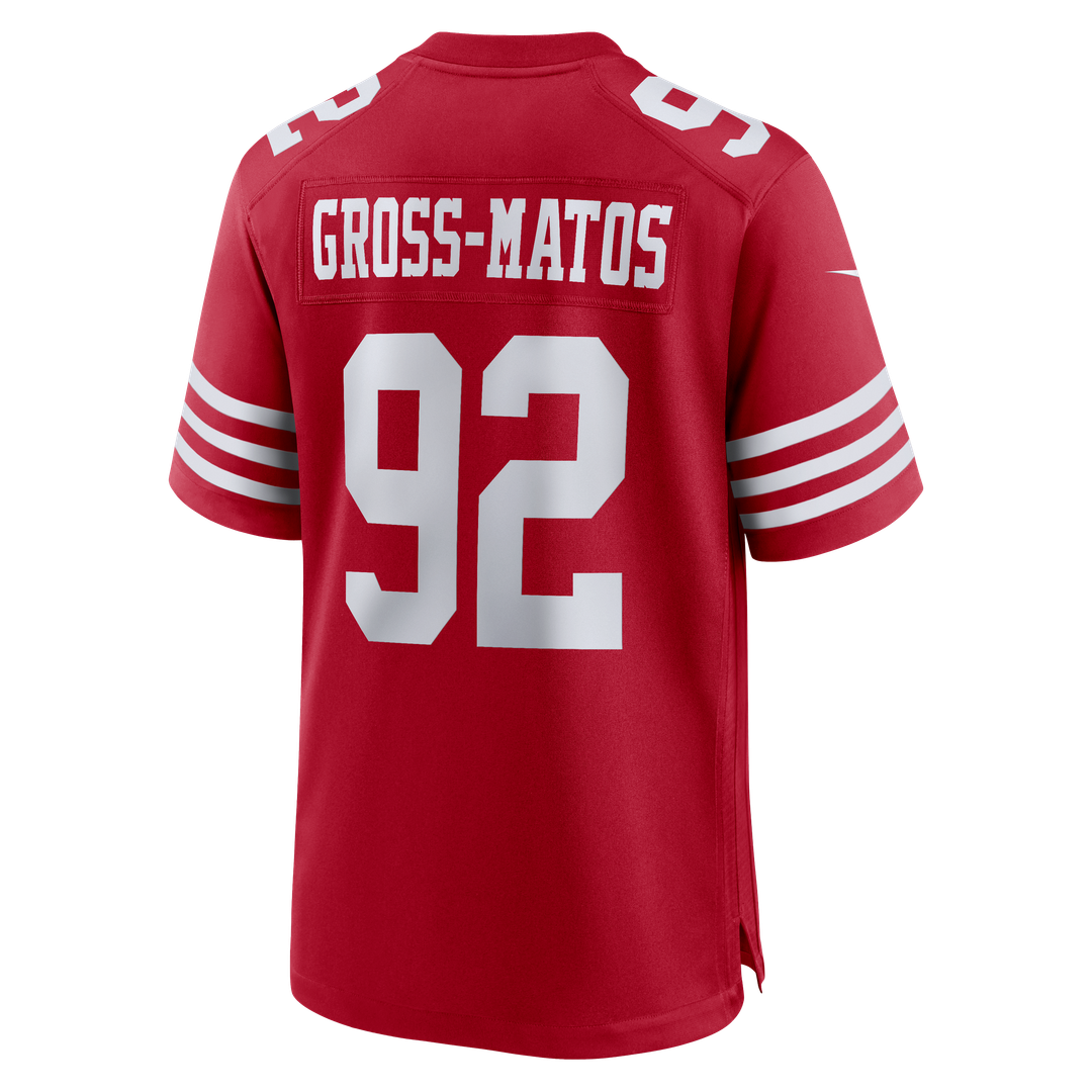 Yetur Gross-Matos San Francisco 49ers Nike Scarlet Team Game Jersey