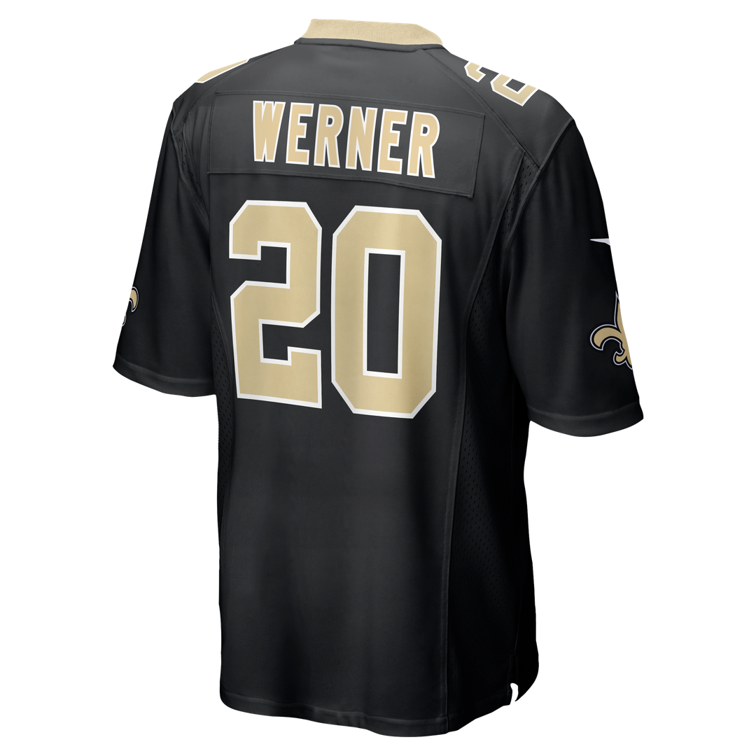 Pete Werner New Orleans Saints Nike Black Game Jersey