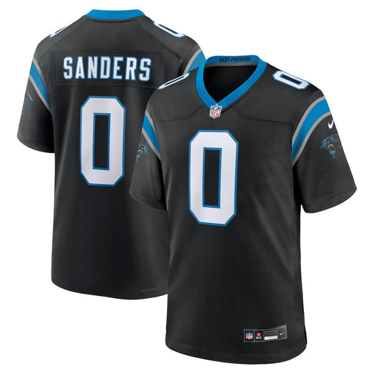 Ja'Tavion Sanders Carolina Panthers Nike Black Game Jersey