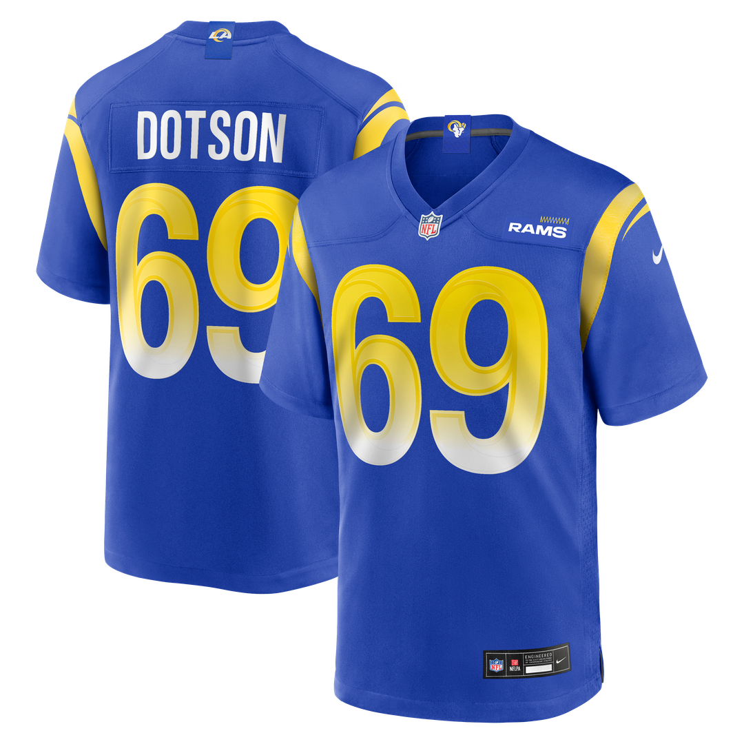 Kevin Dotson Los Angeles Rams Nike Royal Game Jersey