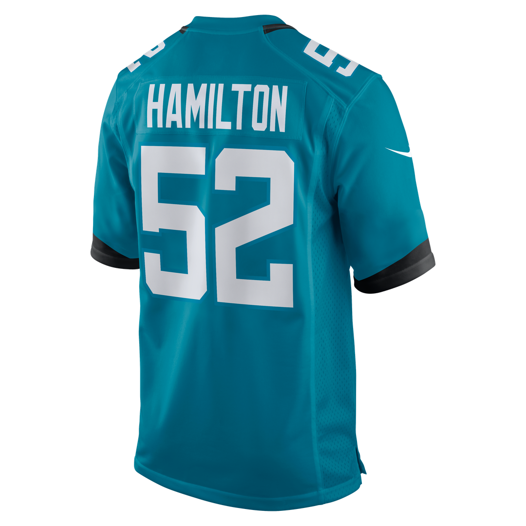 DaVon Hamilton Jacksonville Jaguars Nike Black Game Jersey