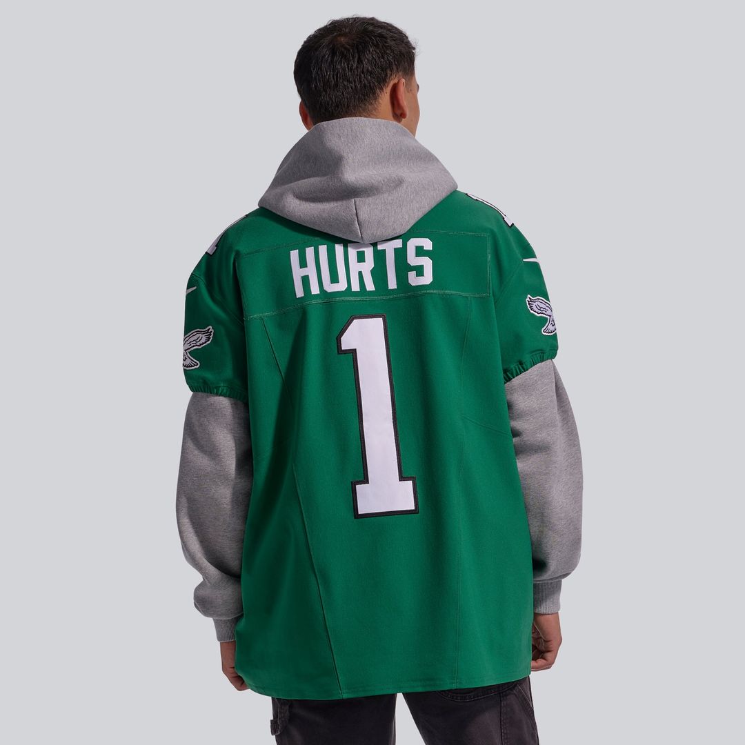 Jalen Hurts Philadelphia Eagles Nike Kelly Green Alternate Vapor F.U.S.E. Elite Jersey