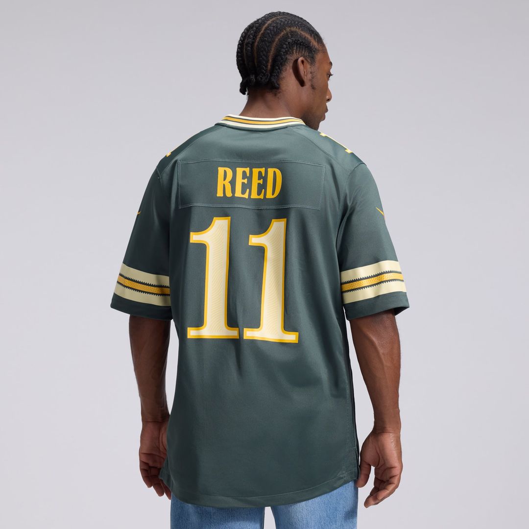 Jayden Reed Green Bay Packers Nike Green 2026 Rivalries Collection Game Jersey