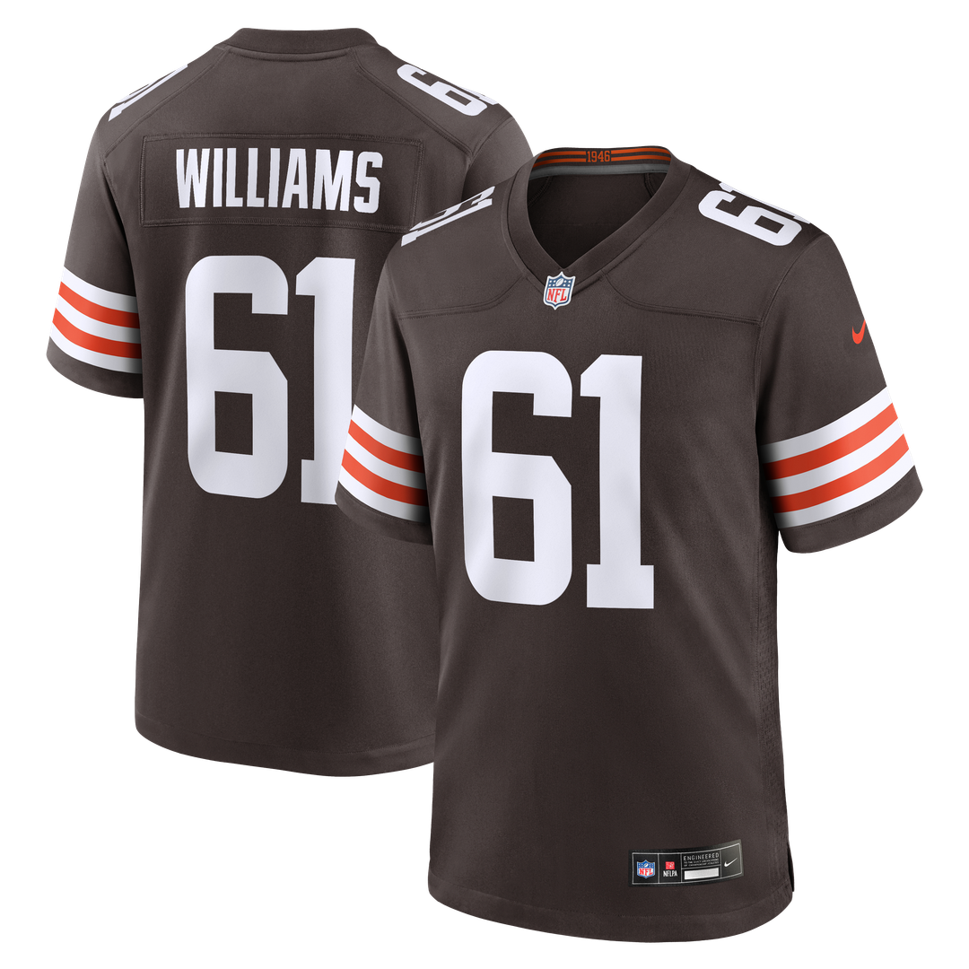 Chris Williams Cleveland Browns Nike Brown Team Game Jersey
