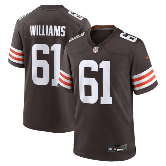 Chris Williams Cleveland Browns Nike Brown Team Game Jersey